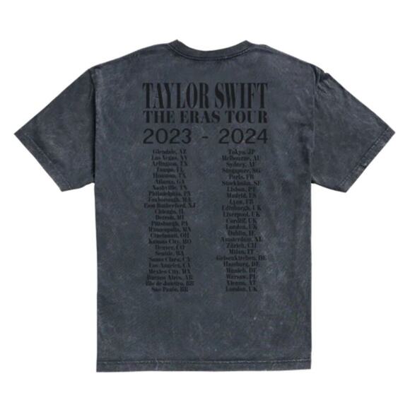 TAYLOR SWIFT The Eras Tour T-Shirt sz XL Mineral Wash Gray Tee NEW RARE MERCH - Picture 2 of 6